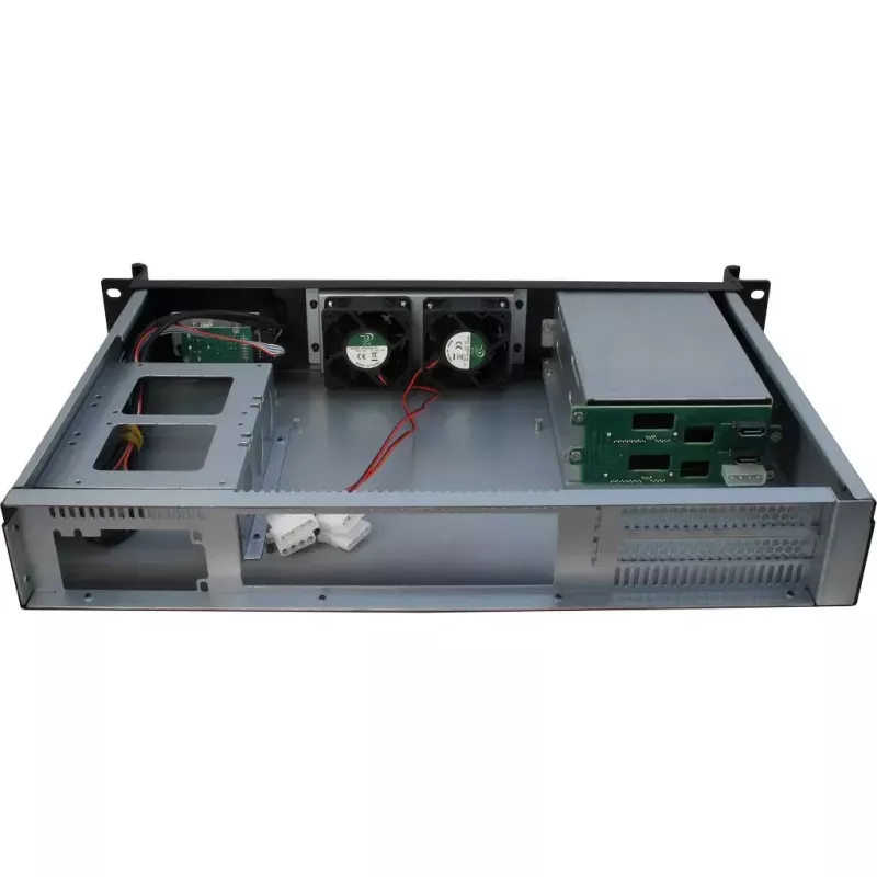 Serverinis korpusas Inter-Tech 1.5U-1528L Rack Black
