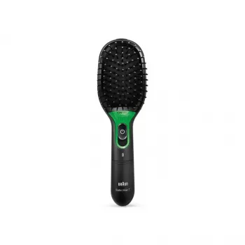 Paddle šepetys plaukams BRAUN BR710 suaugusiems, juodas ir žalias, 175 g