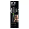 Paddle šepetys plaukams BRAUN BR710 suaugusiems, juodas ir žalias, 175 g