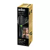 Paddle šepetys plaukams BRAUN BR710 suaugusiems, juodas ir žalias, 175 g