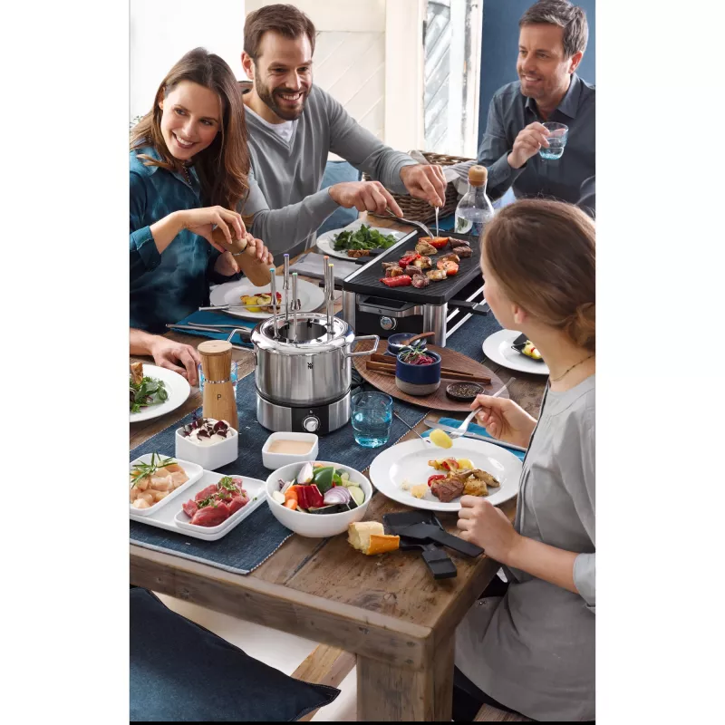 WMF Lono 0415040011 raclette grilis 8 asmenims 1500 W Juoda, Chromas