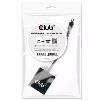 Aktyvus adapteris CLUB3D Mini DisplayPort 1.2 į HDMI 2.0 UHD
