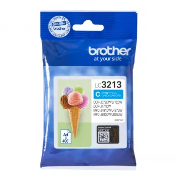 Originalus Brother LC3213C rašalo kasetė, 1 vnt., aukštos išeigos (XL), žydra
