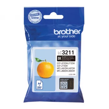 Originalus Brother LC3211BK kasetė juoda standartinė išeiga 1 vnt.