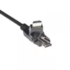 Club 3D CAC-1360 HDMI 2.0 laidas su Ethernet, 360° sukamas, 4K60Hz UHD, M/M, 2 m, juodas