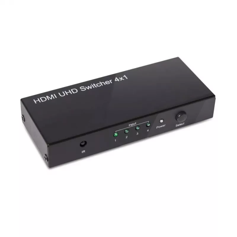 CLUB3D HDMI™ 2.0 UHD 4K60Hz SwitchBox 4 prievadai su IR nuotolinio valdymo pulteliu
