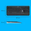 Belaidis klaviatūros ir pelės rinkinys Logitech MK540 Advanced — pilno dydžio QWERTY klaviatūra, USB imtuvas, US išdėstymas, ergonomiška pelė, juoda/balta