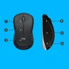 Belaidis klaviatūros ir pelės rinkinys Logitech MK540 Advanced — pilno dydžio QWERTY klaviatūra, USB imtuvas, US išdėstymas, ergonomiška pelė, juoda/balta