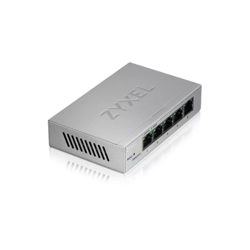 Zyxel GS1200-5 valdomas Gigabit Ethernet (10/100/1000) jungiklis, sidabrinis