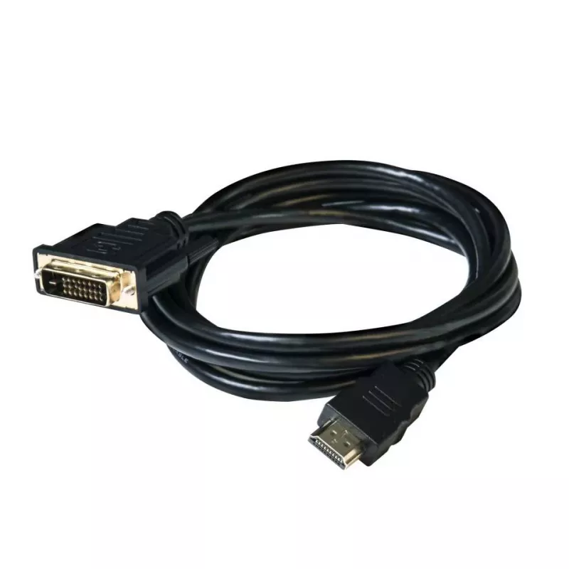 Club 3D CAC-1210 DVI-D–HDMI 1.4 jungiamasis kabelis, Dual Link, dvikryptis, 4K, M/M, 2 m, juodas