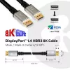 Club 3D CAC-1069 DisplayPort 1.4 HBR3 kabelis, 8K 60 Hz, 32,4 Gb/s, DSC, HDR, VESA sertifikuotas, M/M, 4 m, juodas