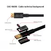 Club 3D CAC-1069B DisplayPort 1.4 HBR3 kabelis, 8K 60 Hz, 32,4 Gb/s, DSC 1.2, VESA sertifikuotas, M/M, 4 m, juodas