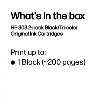Kasetė HP Tinte 303 3YM92AE Multipack Juoda ir Spalvota