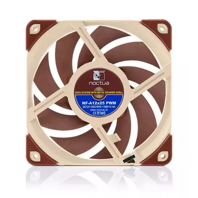 Noctua ventiliatorius NF-A12x25 PWM 120 mm, 12 V, PWM, 2000 aps./min maks., 102,1 m³/h, 22,6 dB