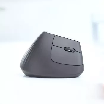 Ergonominė vertikali pelė Logitech MX Vertical, MX Vertical, 4000 DPI, RF Wireless + Bluetooth, dešinei rankai, Graphite, biuro naudojimui