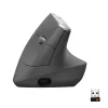 Ergonominė vertikali pelė Logitech MX Vertical, MX Vertical, 4000 DPI, RF Wireless + Bluetooth, dešinei rankai, Graphite, biuro naudojimui