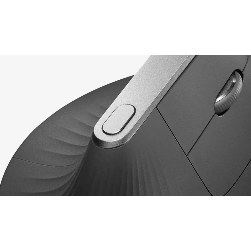 Ergonominė vertikali pelė Logitech MX Vertical, MX Vertical, 4000 DPI, RF Wireless + Bluetooth, dešinei rankai, Graphite, biuro naudojimui