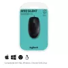 Pelė Logitech M110 Silent laidinė USB juoda
