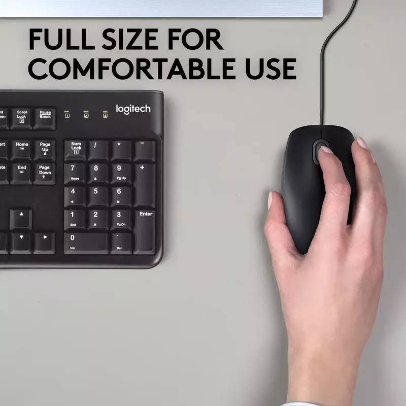 Pelė Logitech M110 Silent laidinė USB juoda