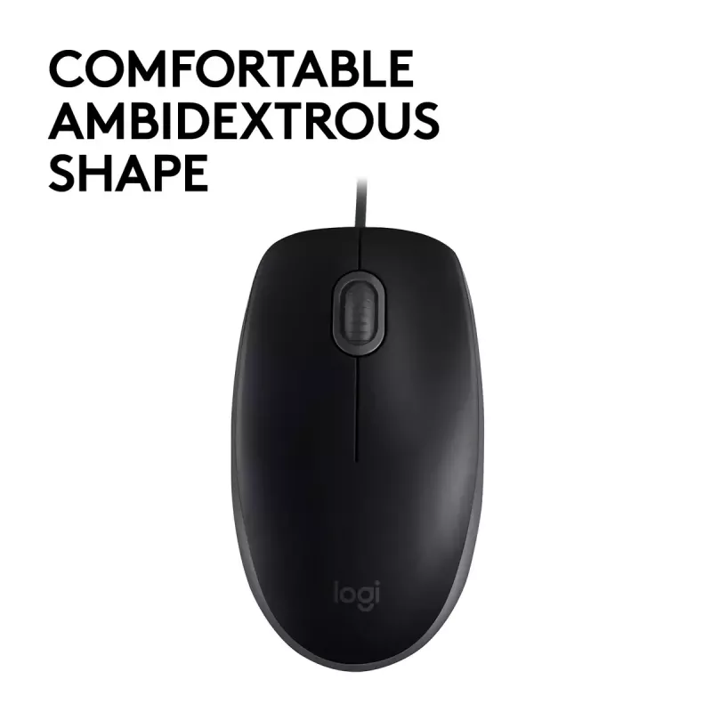 Pelė Logitech M110 Silent laidinė USB juoda