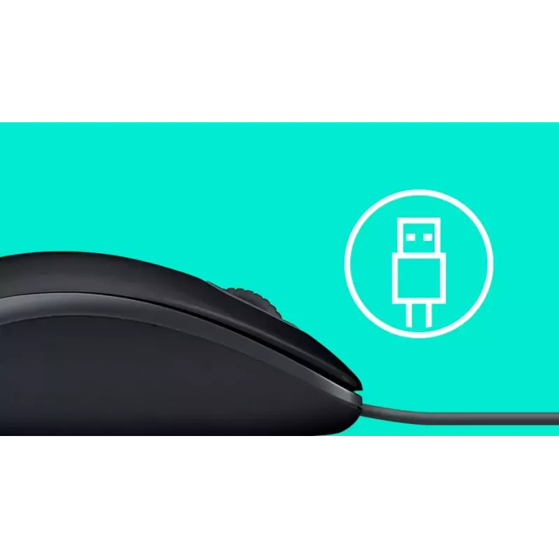 Pelė Logitech M110 Silent laidinė USB juoda