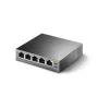TP-Link 5 prievadų Gigabit stalinis PoE jungiklis su 4 PoE prievadais