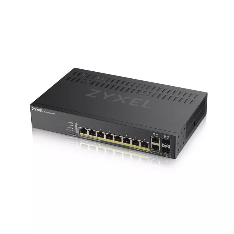 Zyxel GS1920-8HPV2 valdomas Gigabit Ethernet (10/100/1000) maitinimas per Ethernet (PoE) juodas