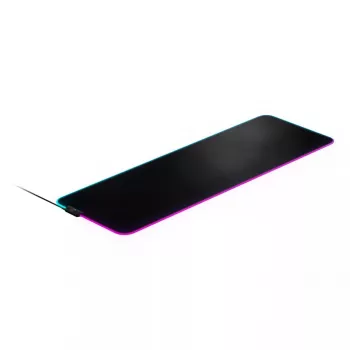 Žaidimų pelės kilimėlis STEELSERIES QcK Prism Cloth XL — audinio paviršius, 900×300 mm, 4 mm storis, RGB apšvietimas