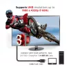 Club 3D CAC-1061 DisplayPort 1.4 HBR3 kabelis, 8K 60 Hz, 32,4 Gb/s, DSC 1.2, VESA sertifikuotas, su užraktu, M/M, 5 m, juodas