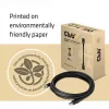 Club 3D CAC-1061 DisplayPort 1.4 HBR3 kabelis, 8K 60 Hz, 32,4 Gb/s, DSC 1.2, VESA sertifikuotas, su užraktu, M/M, 5 m, juodas