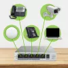 Zyxel GS1005HP nevaldomas gigabitinis Ethernet (10/100/1000) maitinimas per Ethernet (PoE) sidabrinis