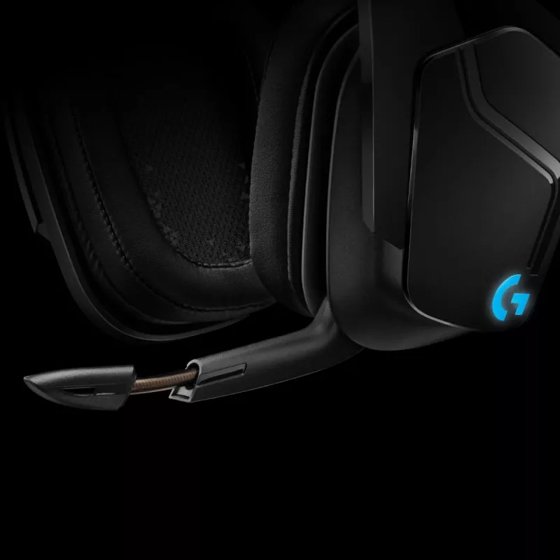 LOGITECH G935 belaidės 7.1 erdvinio garso žaidimų ausinės su Lightsync RGB apšvietimu – 2,4 GHz
