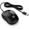 HP Wired Mouse 1000, ambidekstrinė, USB Type-A, 1200 DPI, juoda
