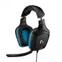 LOGITECH G432 – žaidimų ausinės su mikrofonu, USB / 3.5 mm, 7.1 erdvinis garsas, mėlyna