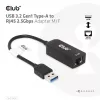 CLUB3D USB 3.2 Gen1 Type-A į RJ45 2.5Gbps adapteris