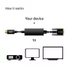 Aktyvus USB Type-C į VGA laidas M/M CLUB3D CAC-1512 5m