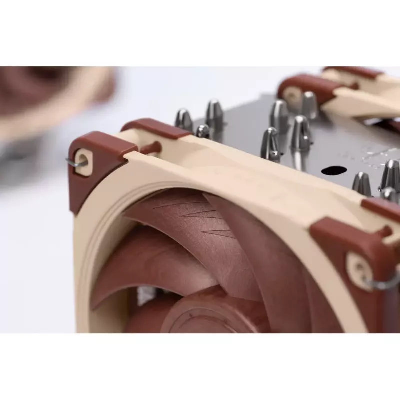 Procesoriaus aušintuvas Noctua NH-U12A 120 mm, dviejų ventiliatorių, varinis pagrindas, aliumininis radiatorius, PWM, tinka Intel/AMD lizdams