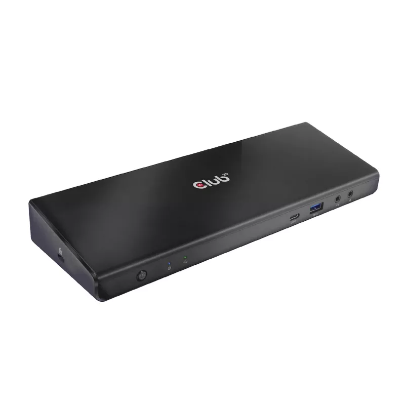 CLUB3D CSV-1562 USB3.2 Gen1 Type-C universalus dokas su 3x 4K30Hz, įkrovimu ir DisplayLink sertifikatu