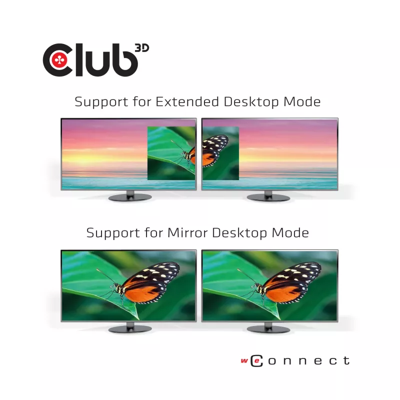 CLUB3D CSV-1562 USB3.2 Gen1 Type-C universalus dokas su 3x 4K30Hz, įkrovimu ir DisplayLink sertifikatu