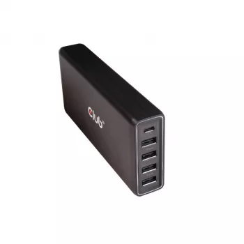 CLUB3D CAC-1903 USB įkroviklis, 5 prievadai, iki 111 W