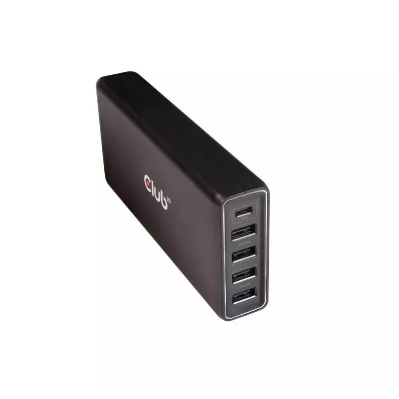 CLUB3D CAC-1903 USB įkroviklis, 5 prievadai, iki 111 W