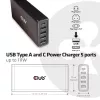 CLUB3D CAC-1903 USB įkroviklis, 5 prievadai, iki 111 W