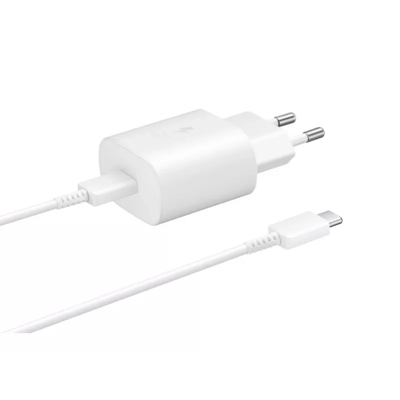 Samsung EP-TA800 greitasis įkroviklis belaidžiam ryšiui, 25 W, USB-C, baltas