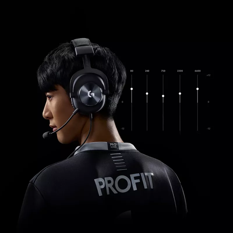 LOGITECH G Pro X žaidimų ausinės – 3,5 mm – juodos