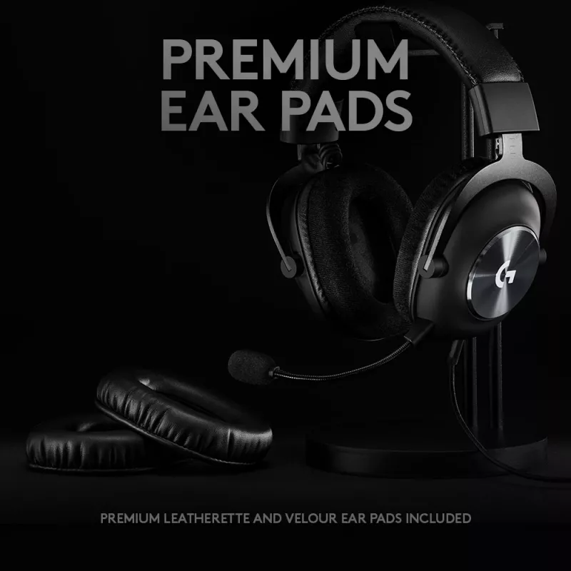 LOGITECH G Pro X žaidimų ausinės – 3,5 mm – juodos