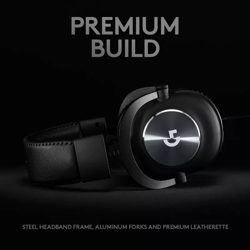 LOGITECH G Pro X žaidimų ausinės – 3,5 mm – juodos