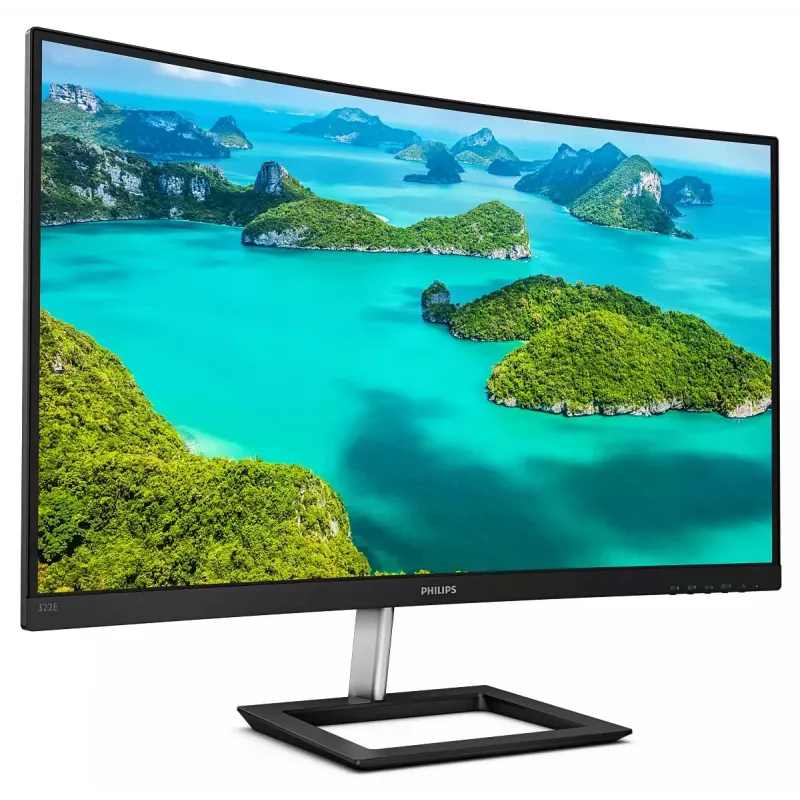 Philips E Line 322E1C/00 kompiuterio monitorius 80 cm (31,5 colio) 1920 x 1080 pikselių Full HD LCD juodas