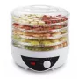 Maisto džiovintuvas ESPERANZA EKD002 – 5 padėklai, 250 W, reguliuojamas termostatas, maks. 75°C, permatomas baltas