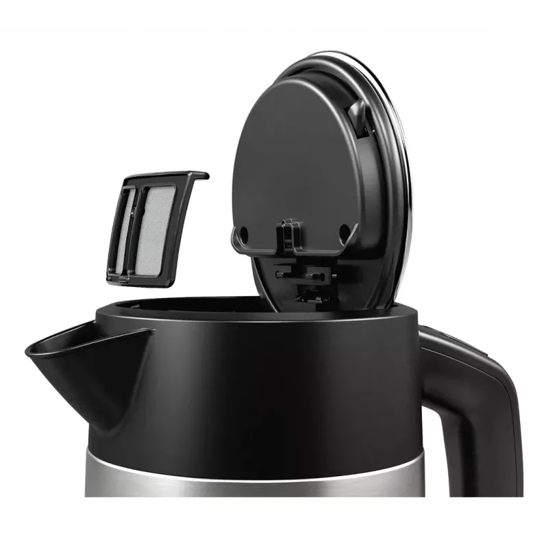 Bosch TWK4P440 elektrinis virdulys 1,7 L 2400 W juodas, nerūdijantis plienas