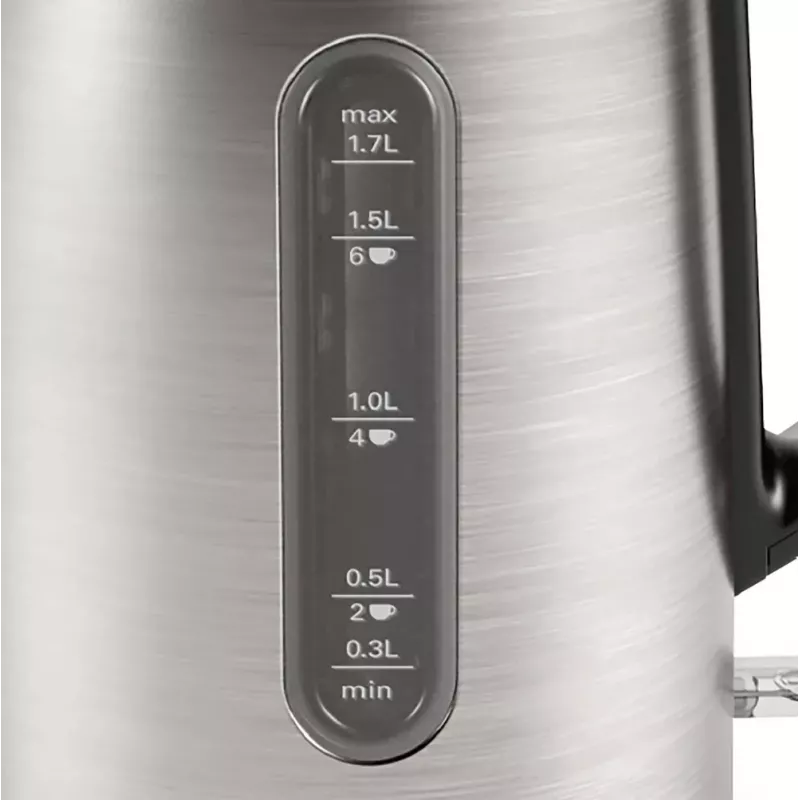 Bosch TWK4P440 elektrinis virdulys 1,7 L 2400 W juodas, nerūdijantis plienas